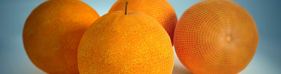 3D Orange Mesh